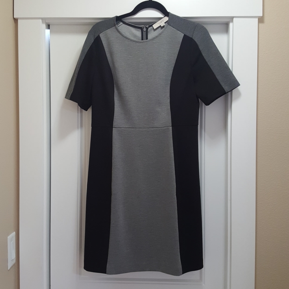 Color block dress, Loft size 10